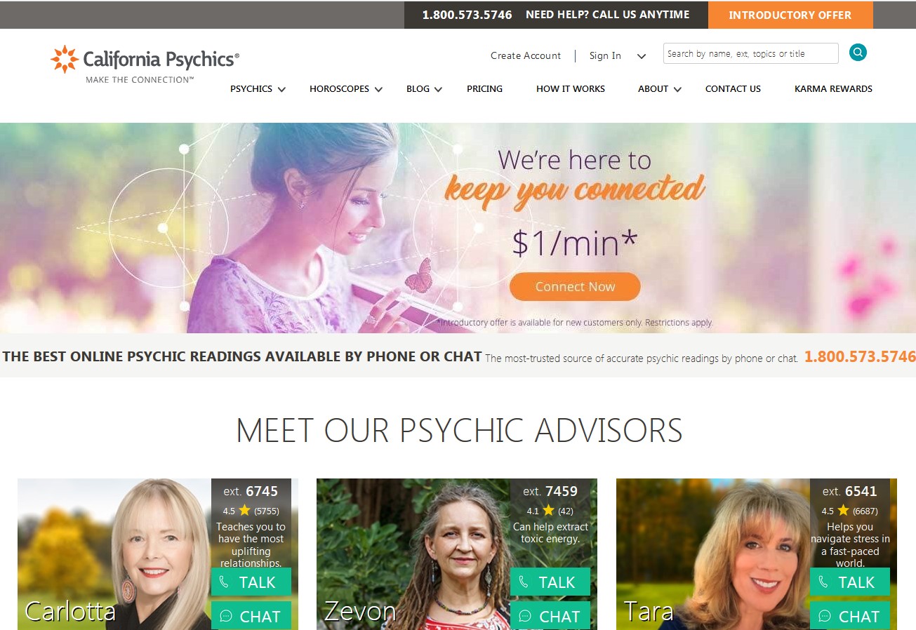 california psychics main page