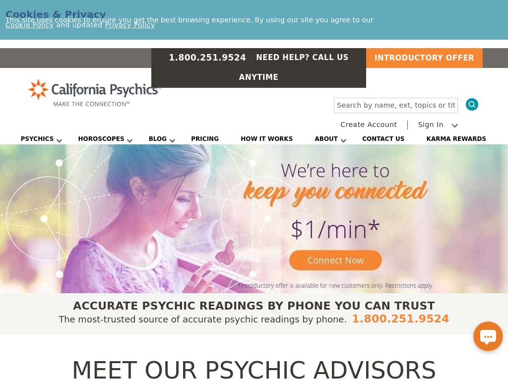 California Psychics Website